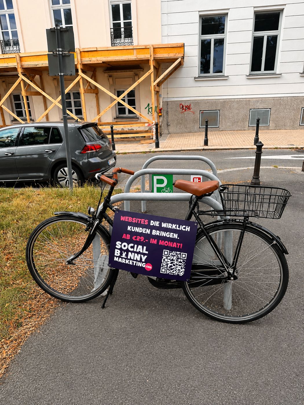 Fahrradwerbung Kärntner Straße Wien