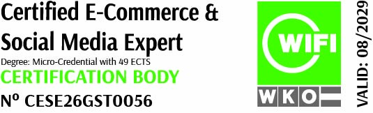 Certified E-Commerce & Social Media Expert (CESE) – WIFI WKO Zertifikat