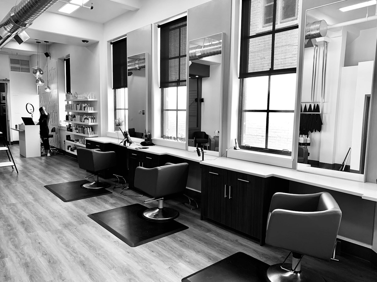 Moderner Friseursalon in Wien
